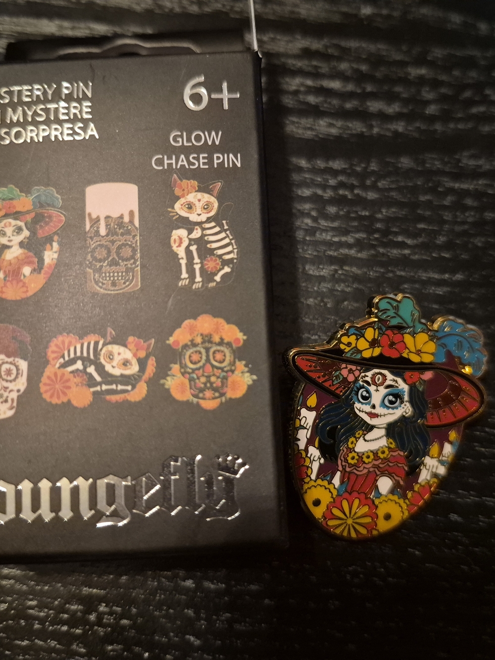 Day of the Dead Sugar Skull Girl Enamel Pin - Loungefly